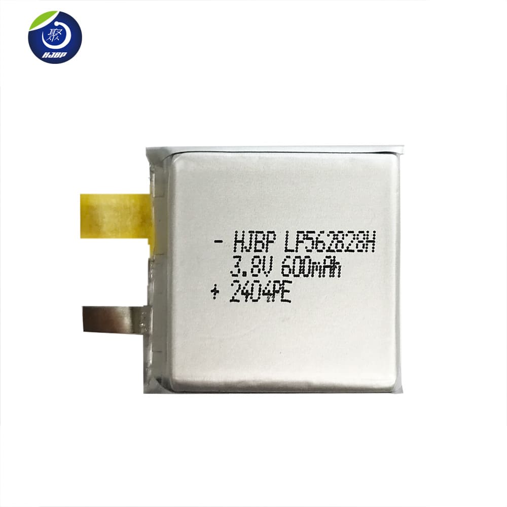 3C认证3.8v 600mah LP562828H锂电池电芯