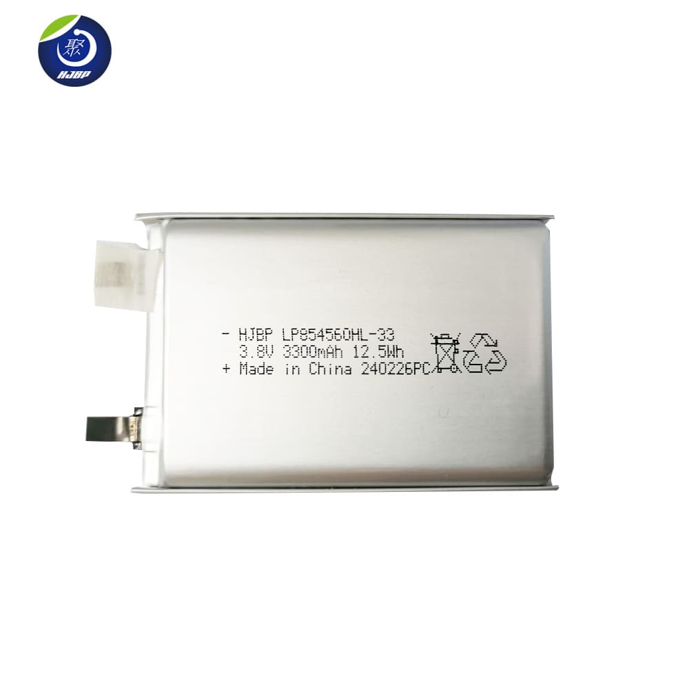 3C认证 LP8544560HL， 3.8V 3300mah 聚合物锂电池电芯